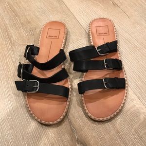 Dolce Vita black leather sandals